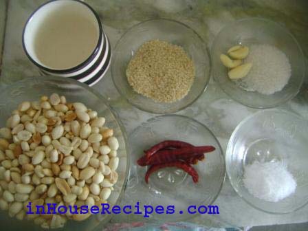 Ingredients for Peanut Sauce